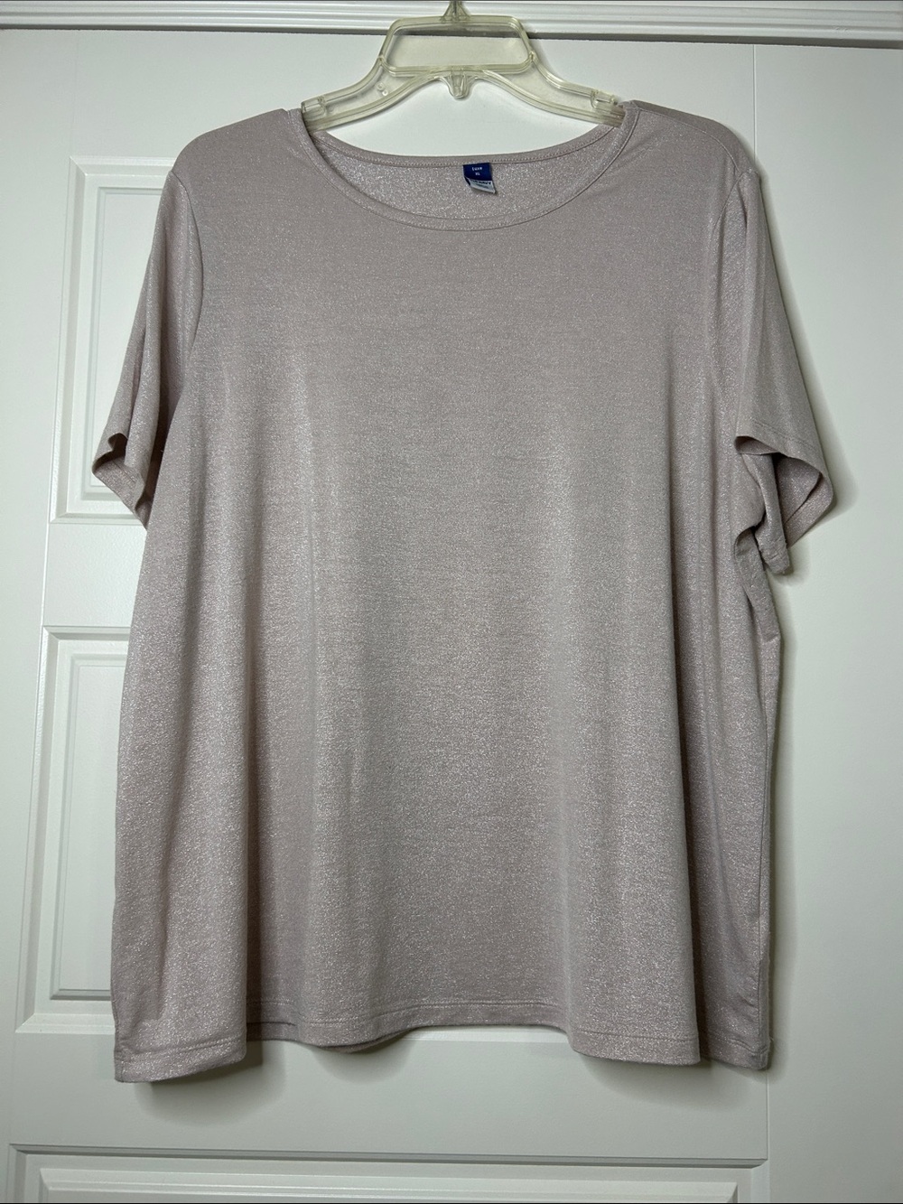 Old Navy Shimmering Beige Short Sleeve Top